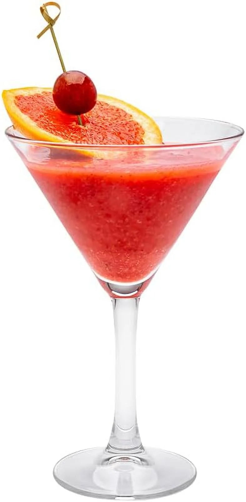 9 Ounce Stemmed Tempered Glass Martini Glasses Set Of 6 Q213863