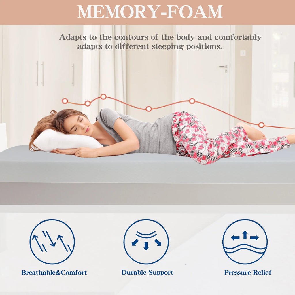 5 Inch Gel Memory Foam Twin Mattress S614