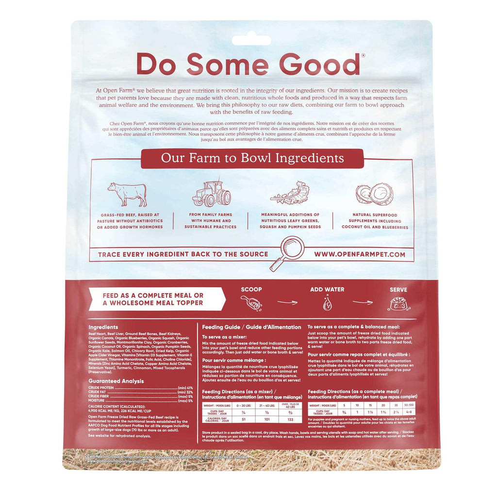 Freeze Dried Raw Dog Food Grass-Fed Beef G5232