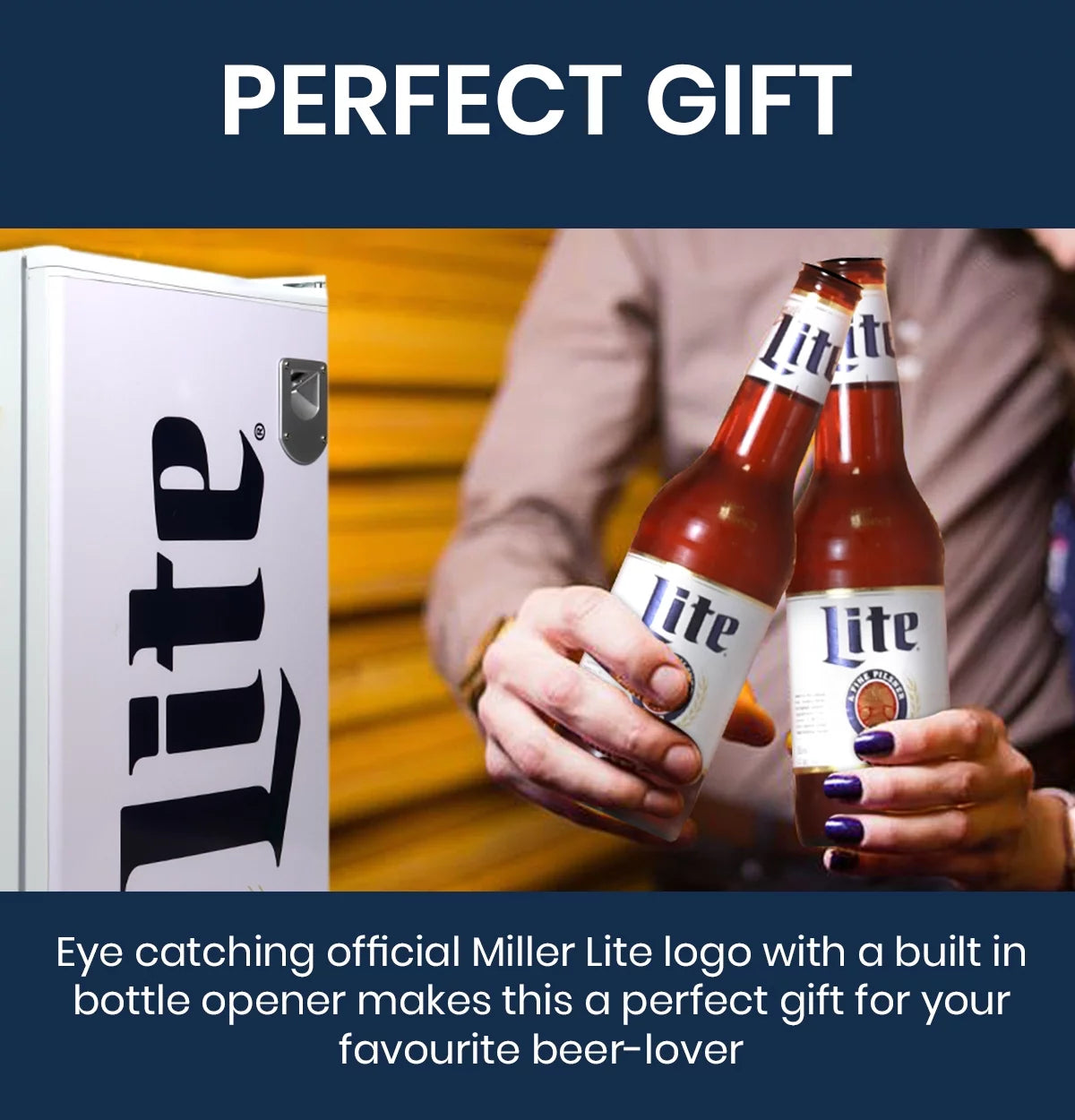 90 Litre Compact Fridge with Bottle Opener G861548