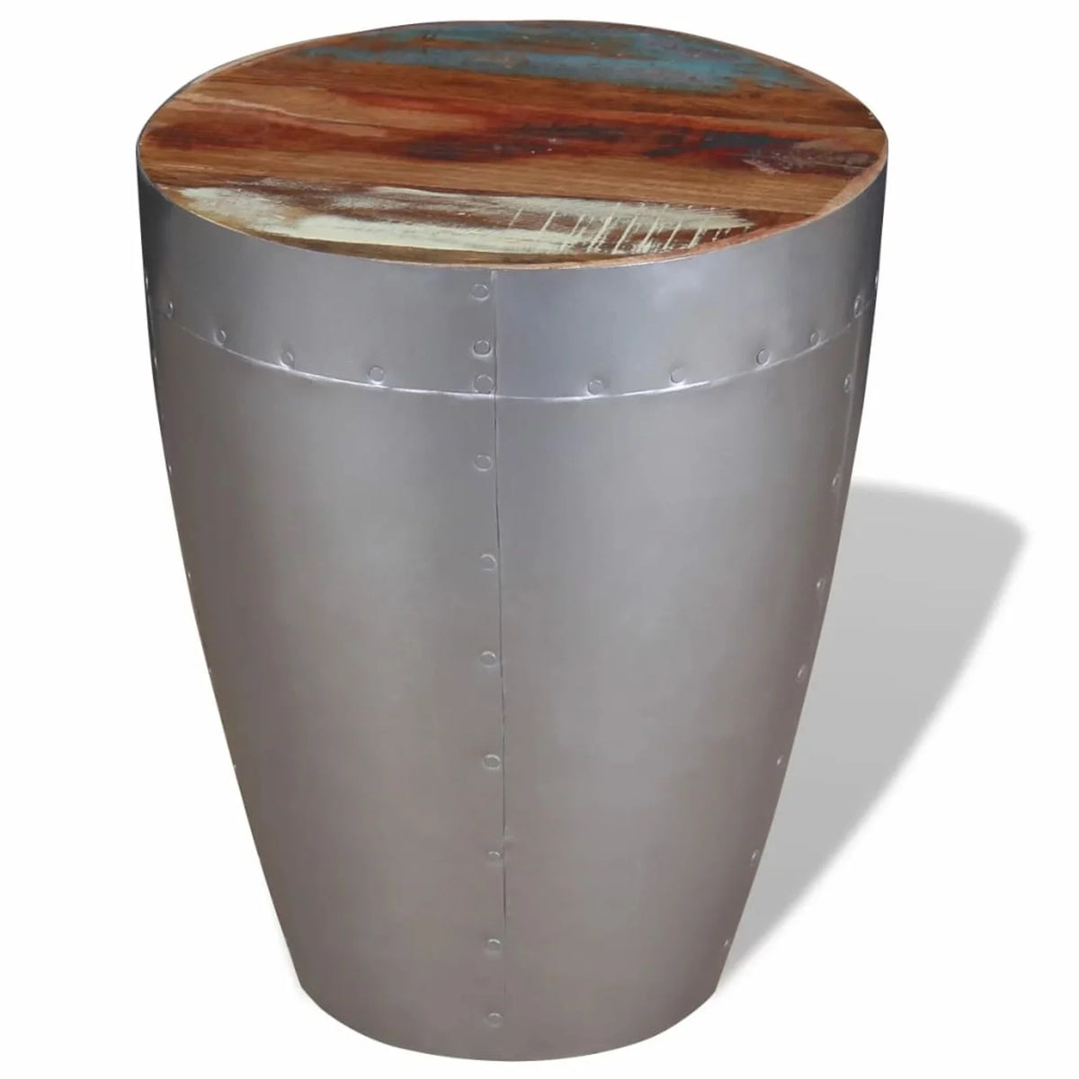 Aviator Stool Solid Reclaimed Wood G592