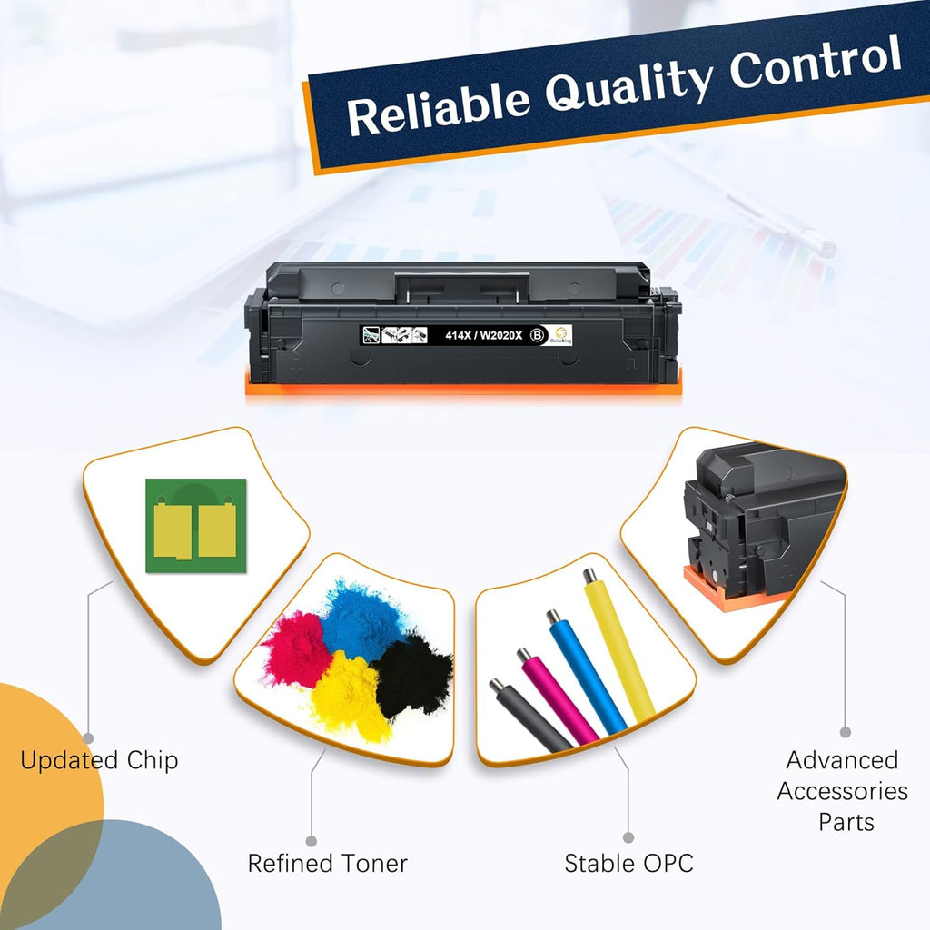 4-Pack High Yield Toner Cartridge for HP Printer U5433