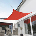 Red Waterproof Woven Square Sail Shade H646704