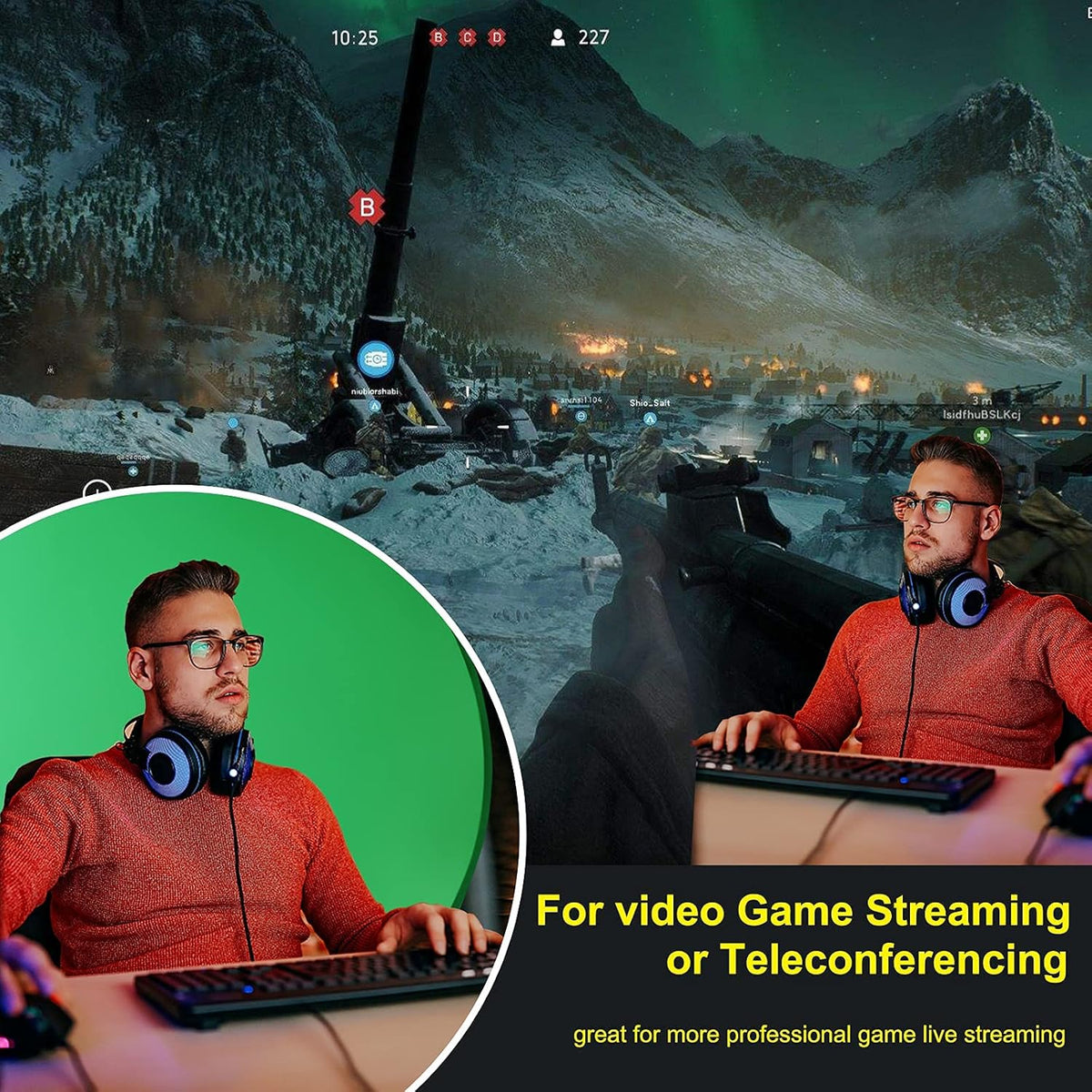 Portable Green Screen Backdrop (56'') P59286