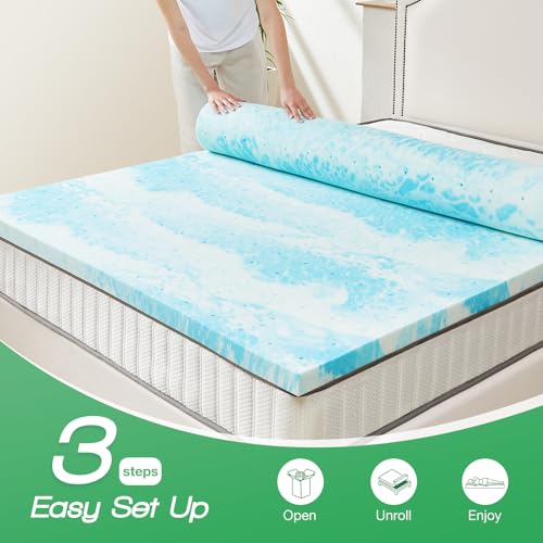 3 Inch Gel Infused Memory Foam Mattress Topper Full F2259