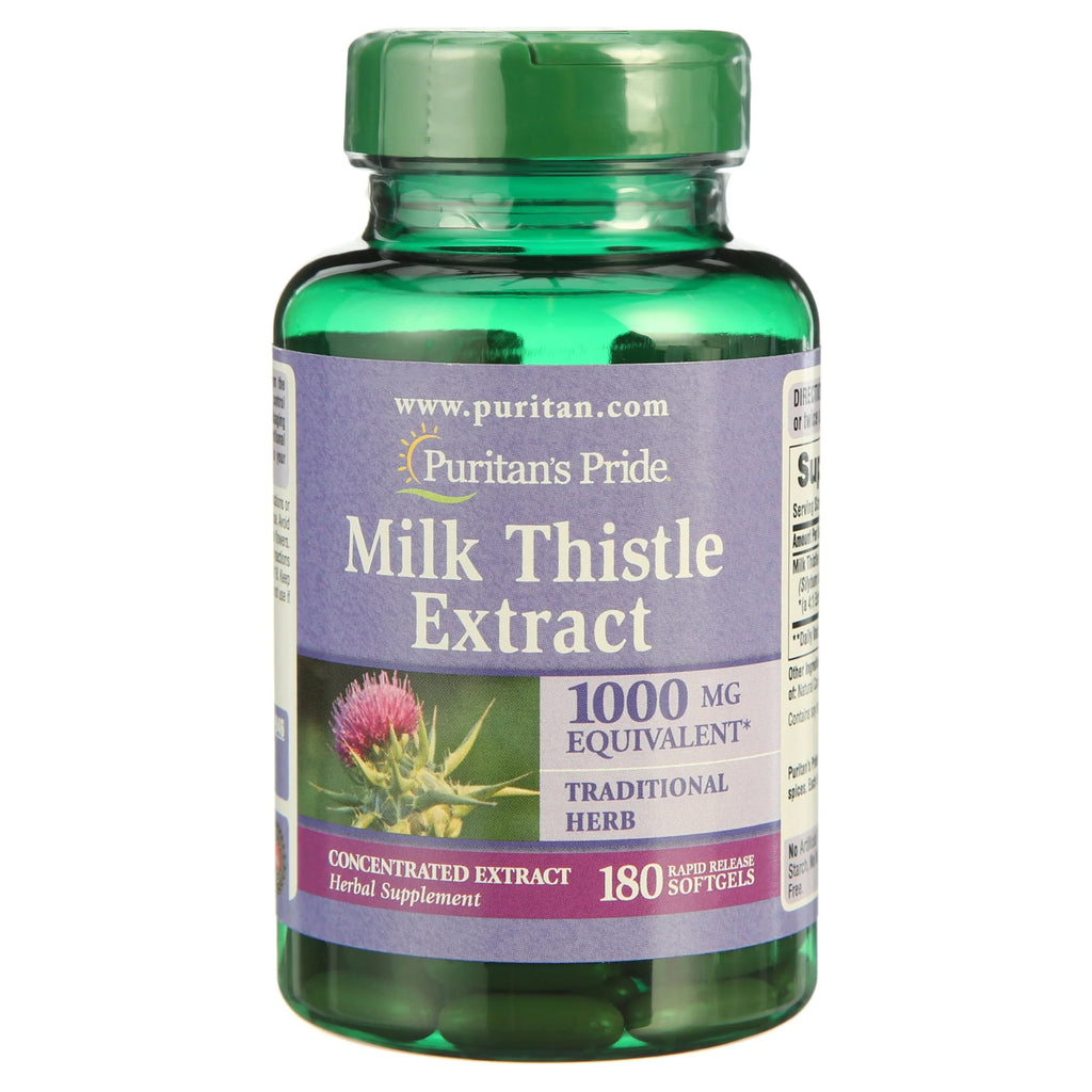 Milk Thistle 4:1 Extract 1000 Mg Softgels Q18754