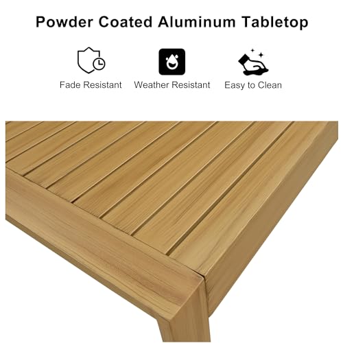 3 Pieces Outdoor Counter Height Bar Stools Set W370325