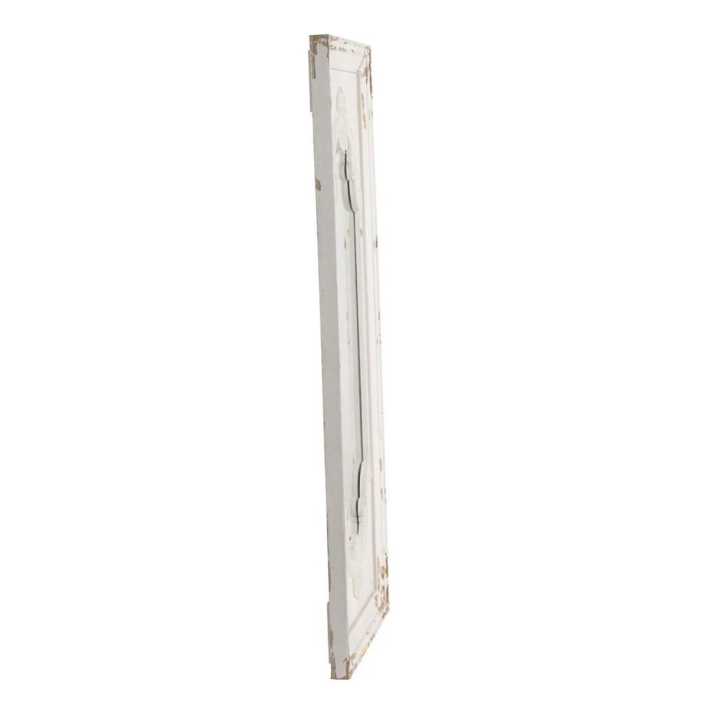 White Antique Style Large Rectangular Wall Mirror N268656