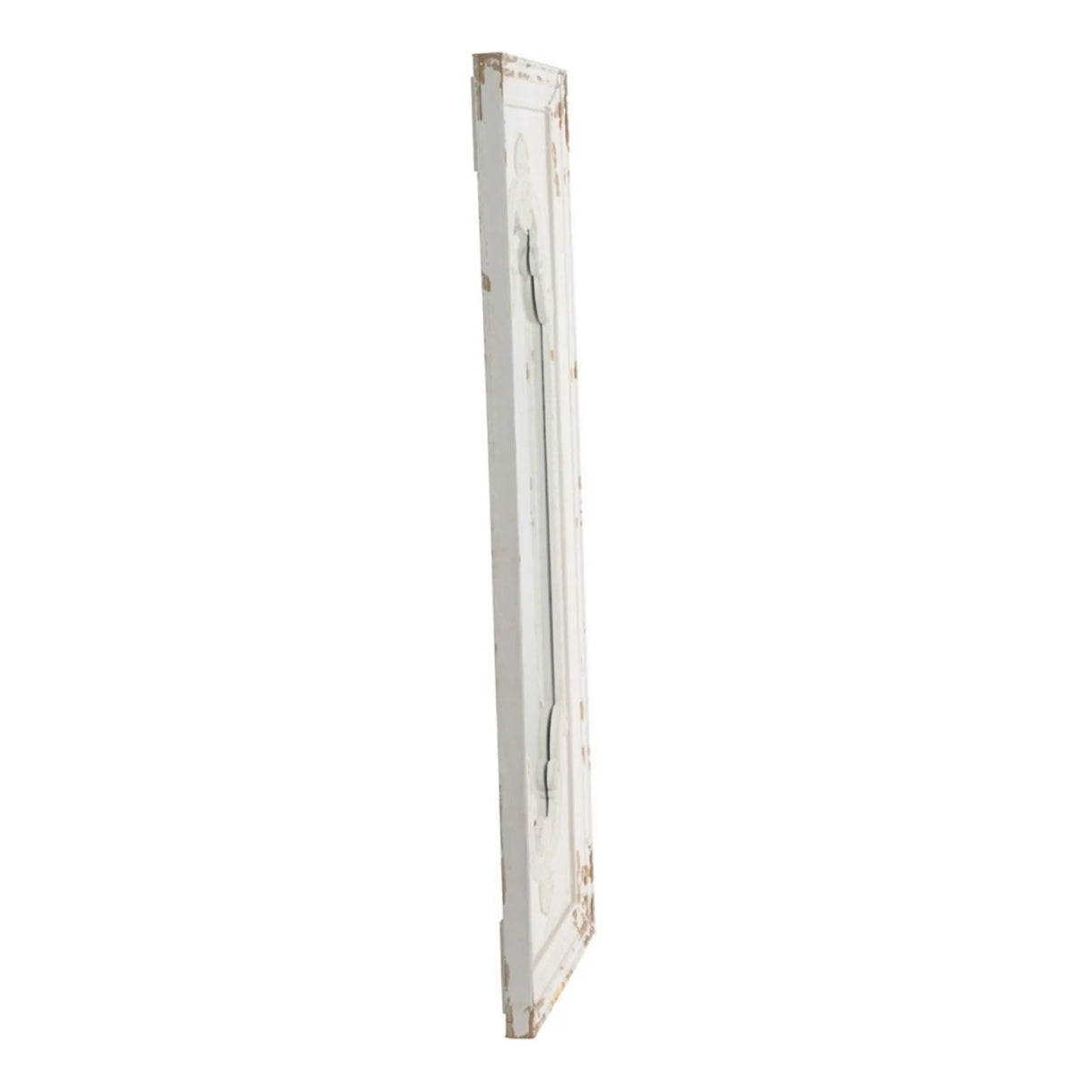 White Antique Style Large Rectangular Wall Mirror N268656