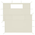 2 Piece Gazebo Sidewalls with Windows Canopy Wall U302639
