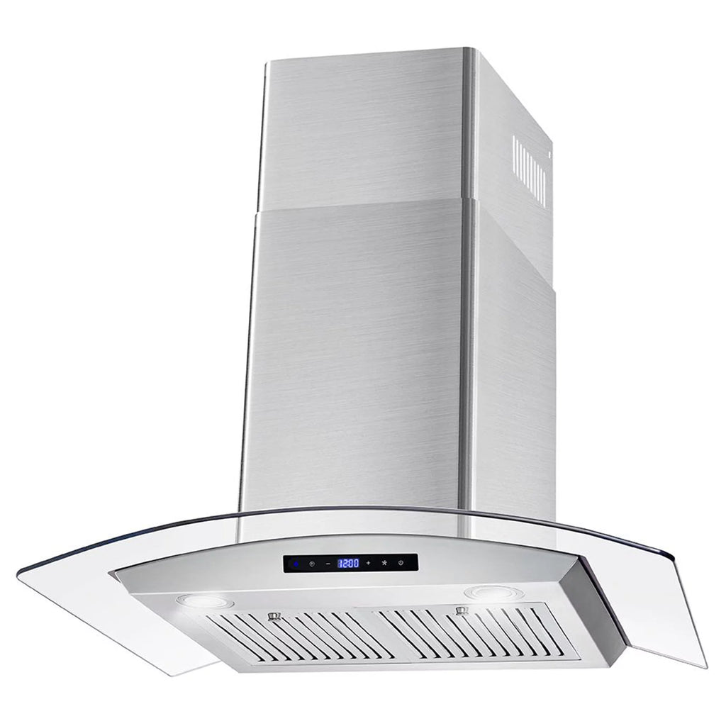 2 Piece Kitchen Appliance Package with Gas Range and Wall Mount Range Hood C8569