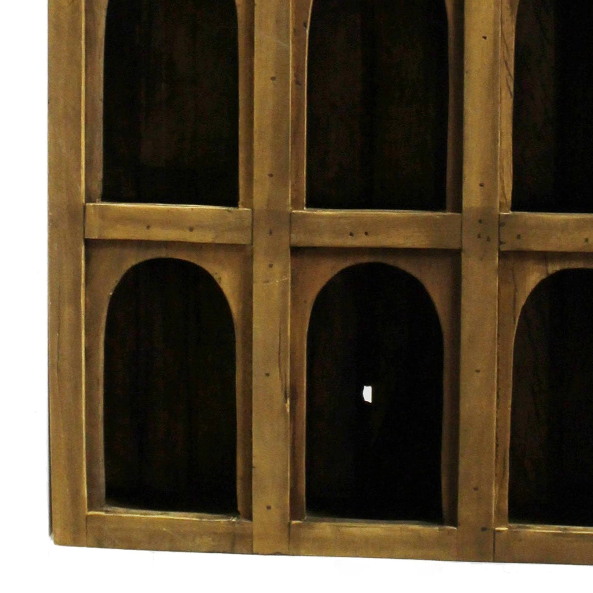 Reclaimed Wood 9 Arched Opening Display Case E238325