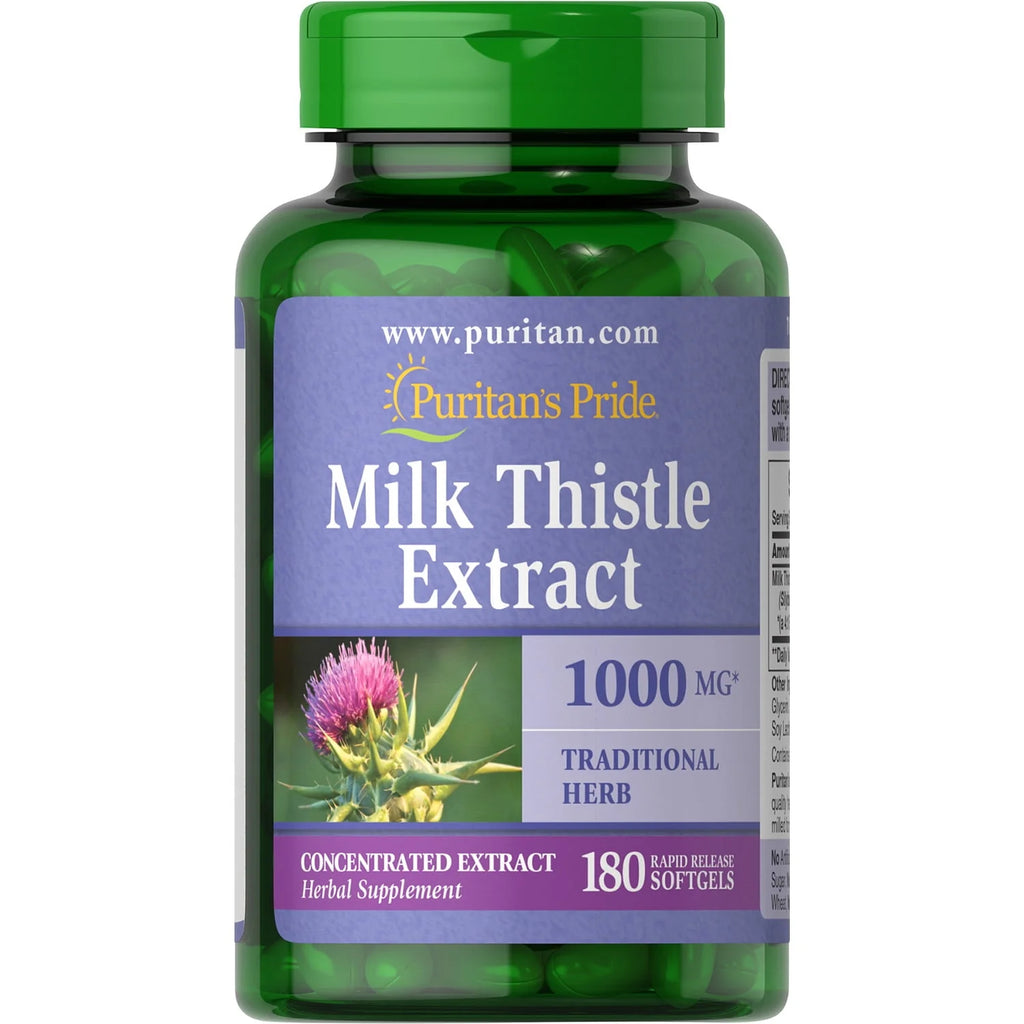 Milk Thistle 4:1 Extract 1000 Mg Softgels Q18754