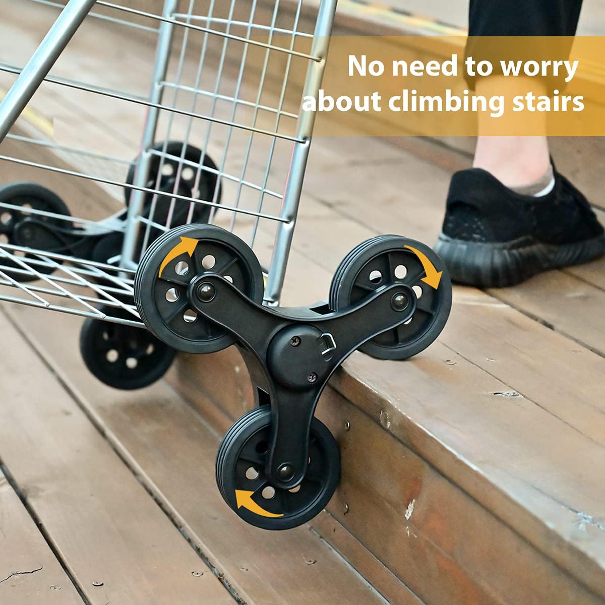 Collapsible Utility Cart with Wheels, 66 LBS Capacity W834