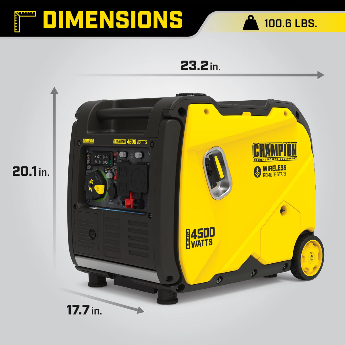 4500-Watt Wireless Remote Start Inverter Generator A9767