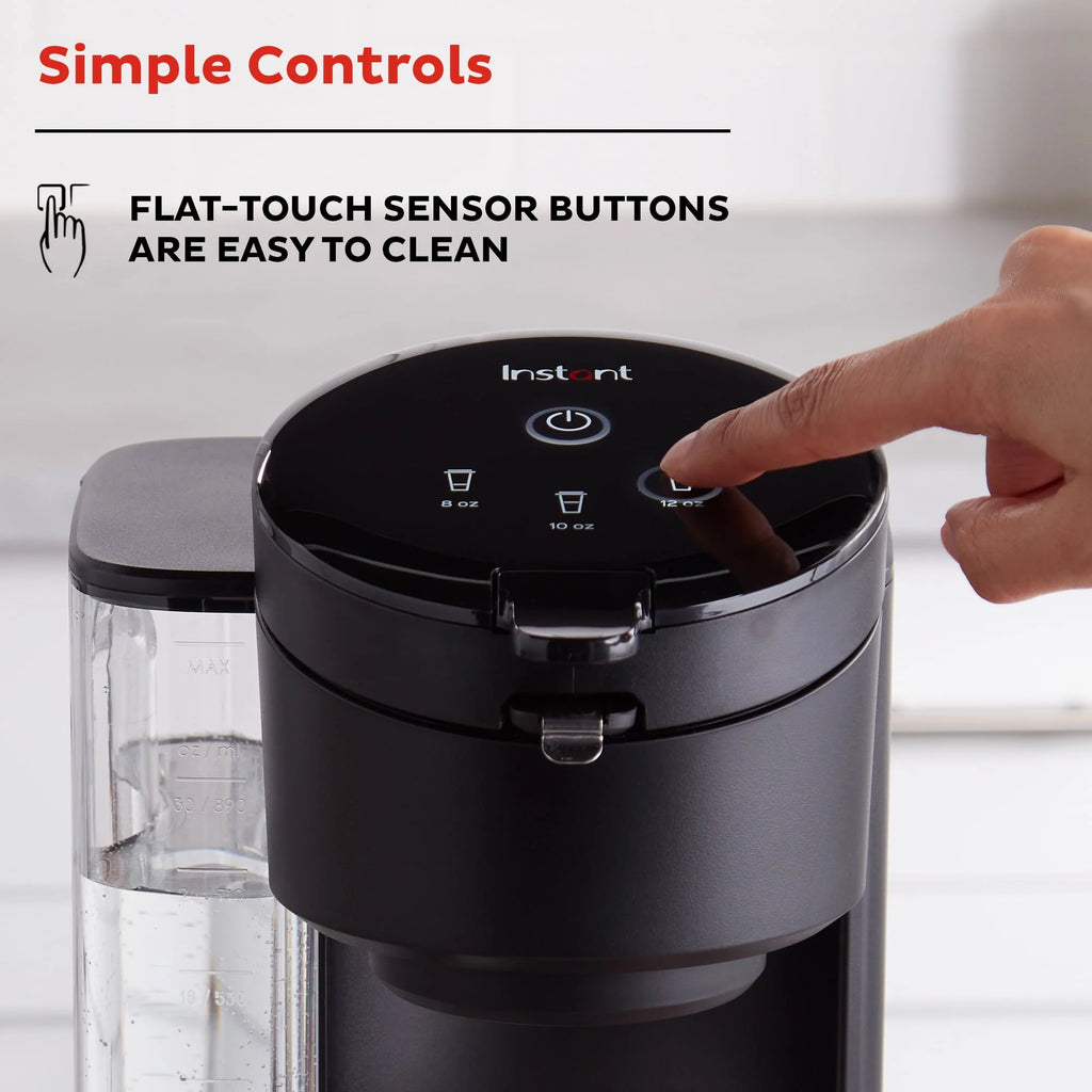 2-in-1 Single Serve Coffee Maker, Black A486667