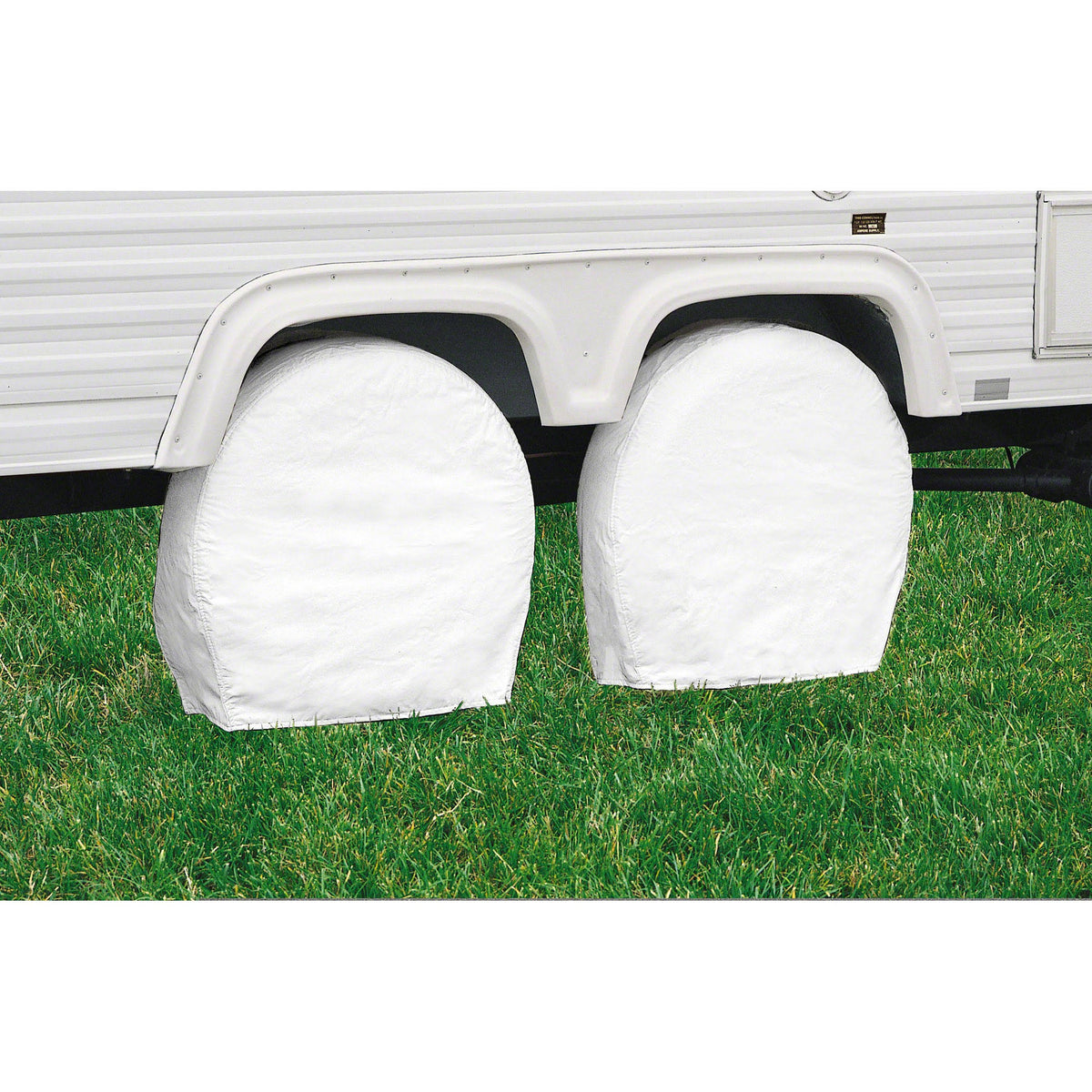 White RV Wheel Covers 2 Count N862632