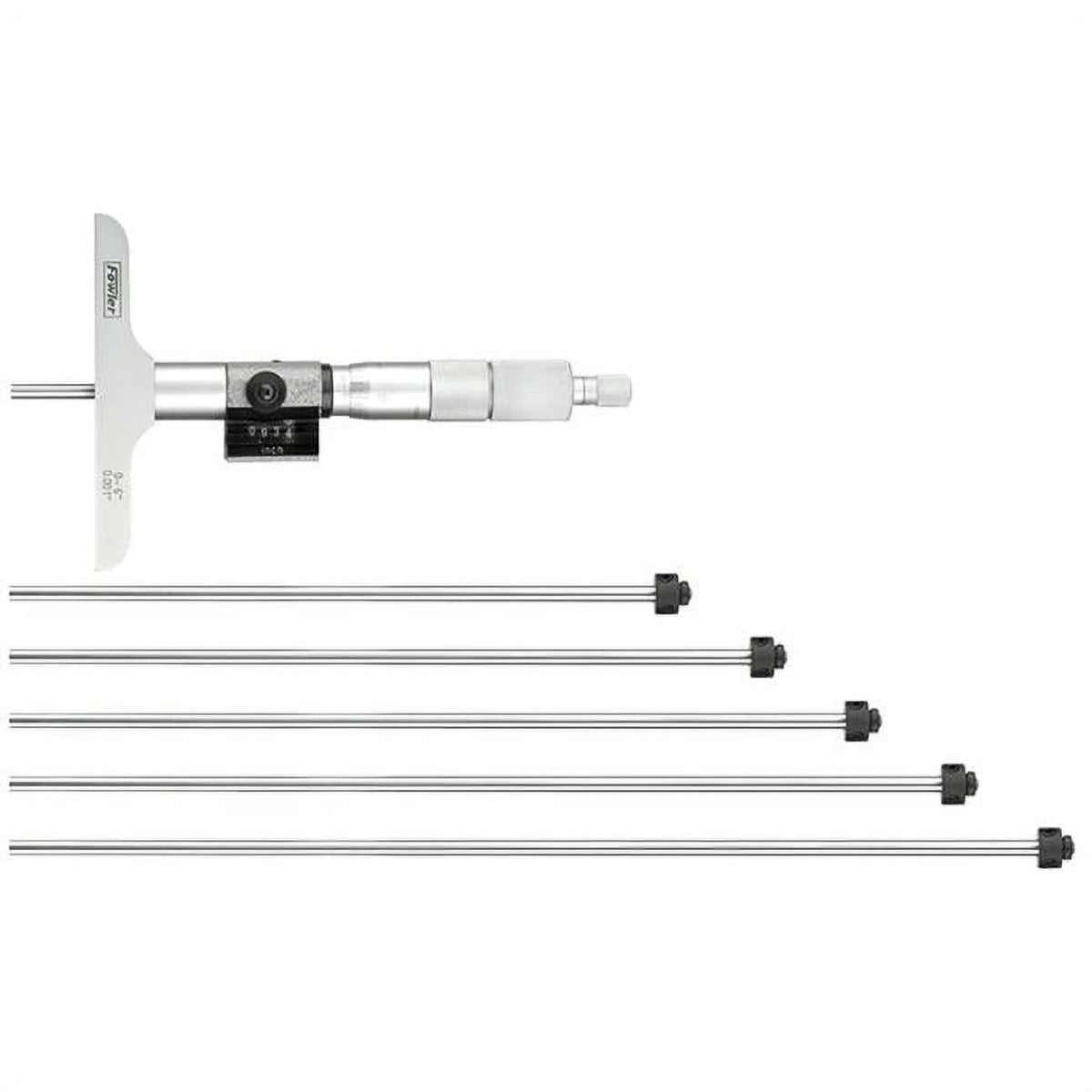 0-6 in. Digit Counter Depth Micrometer with 2.5 in. Base O531235