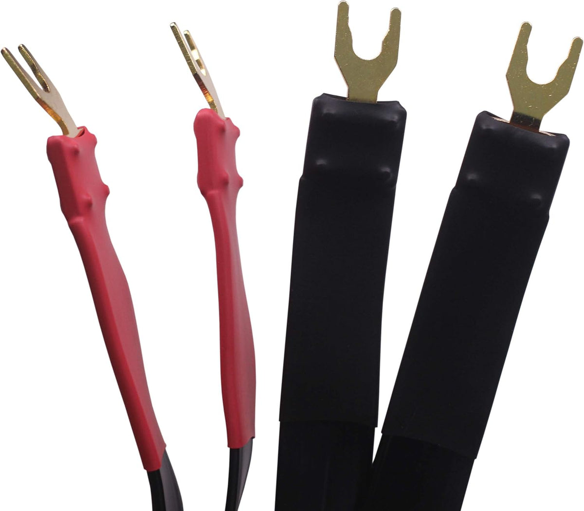 OFC Flat Speaker Wire, Spade Plug to Spade Plug, 2M, 2 Pieces Z424269