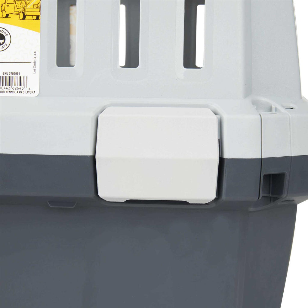 Grey 2-Door Pet Kennel Y146819
