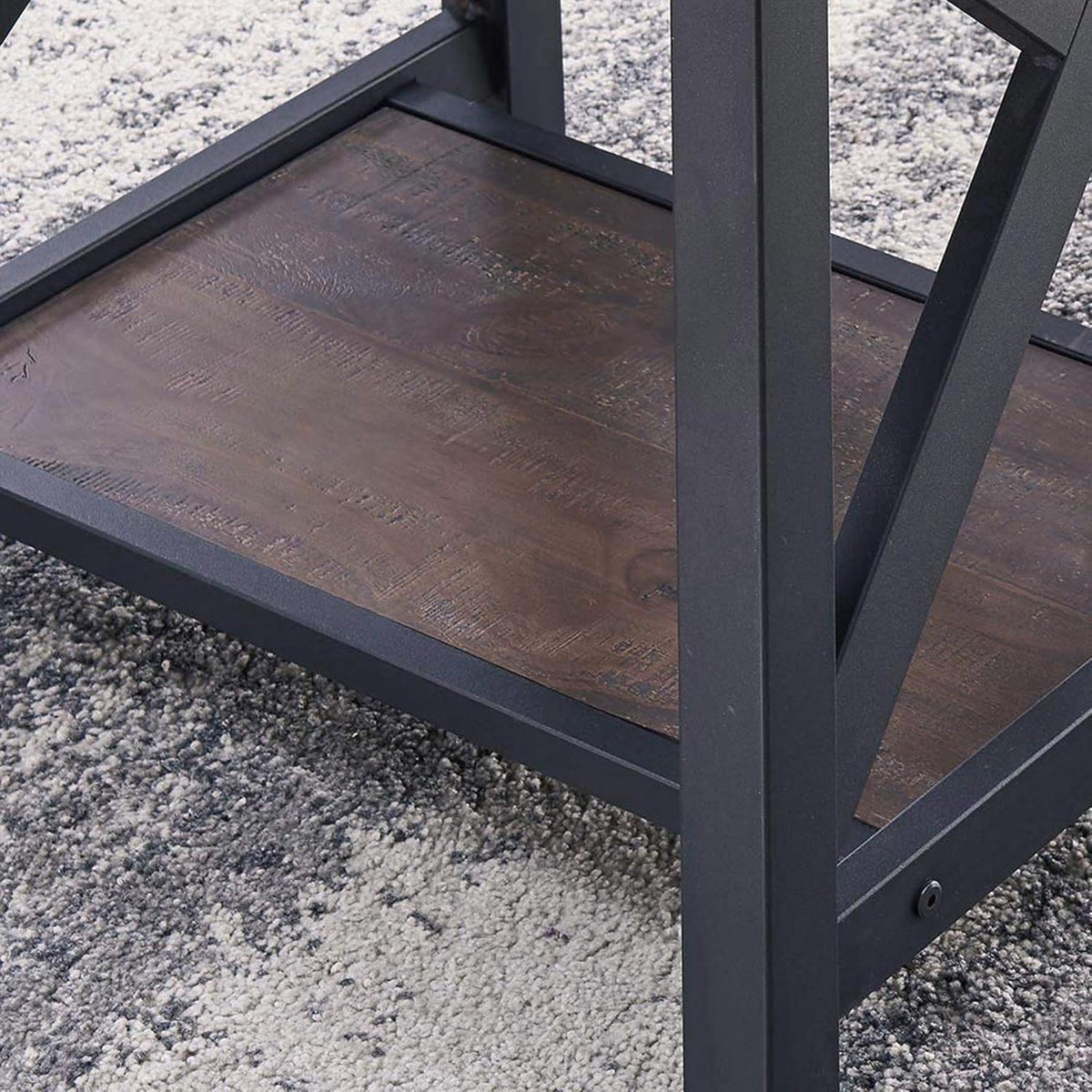 Rustic Oak Accent Table F186