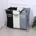 145L Large 3 Section Laundry Basket with Wheels and 3 Removable Bags T66831