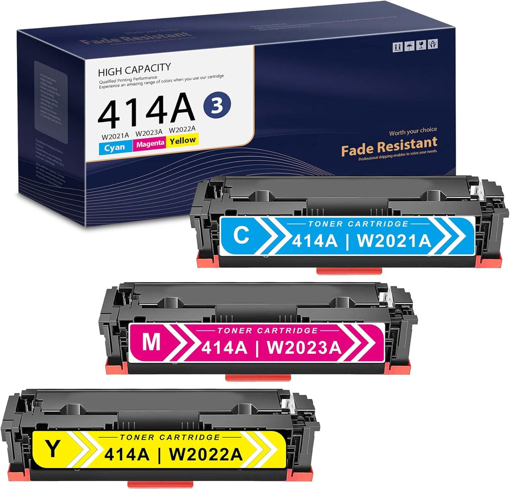 3 Pack Toner Cartridge Replacement for HP Color Pro Printer O242799