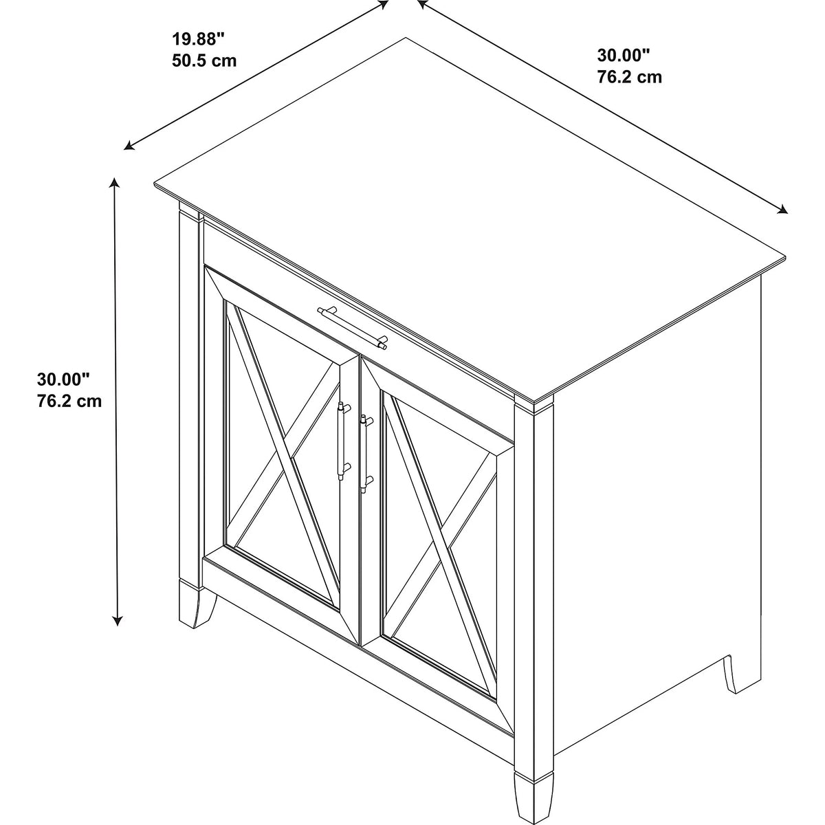 Washed Gray Secretary Desk with Storage D970496