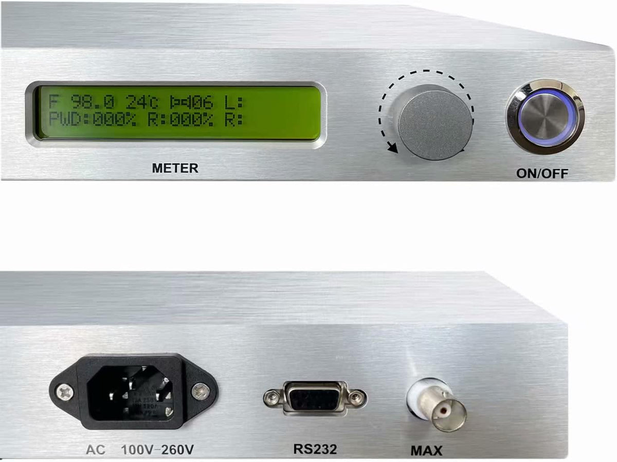 100W FM Broadcast Transmitter with Antenna Cable X40077