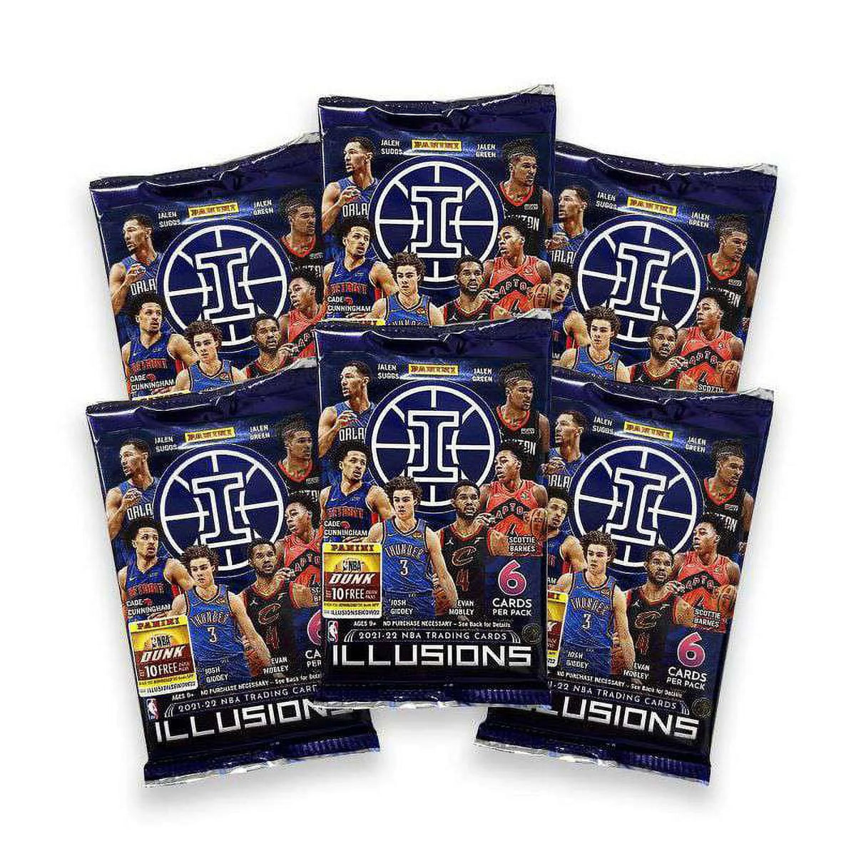 2021-22 Basketball Trading Card Blaster Box (6 Packs) Y542