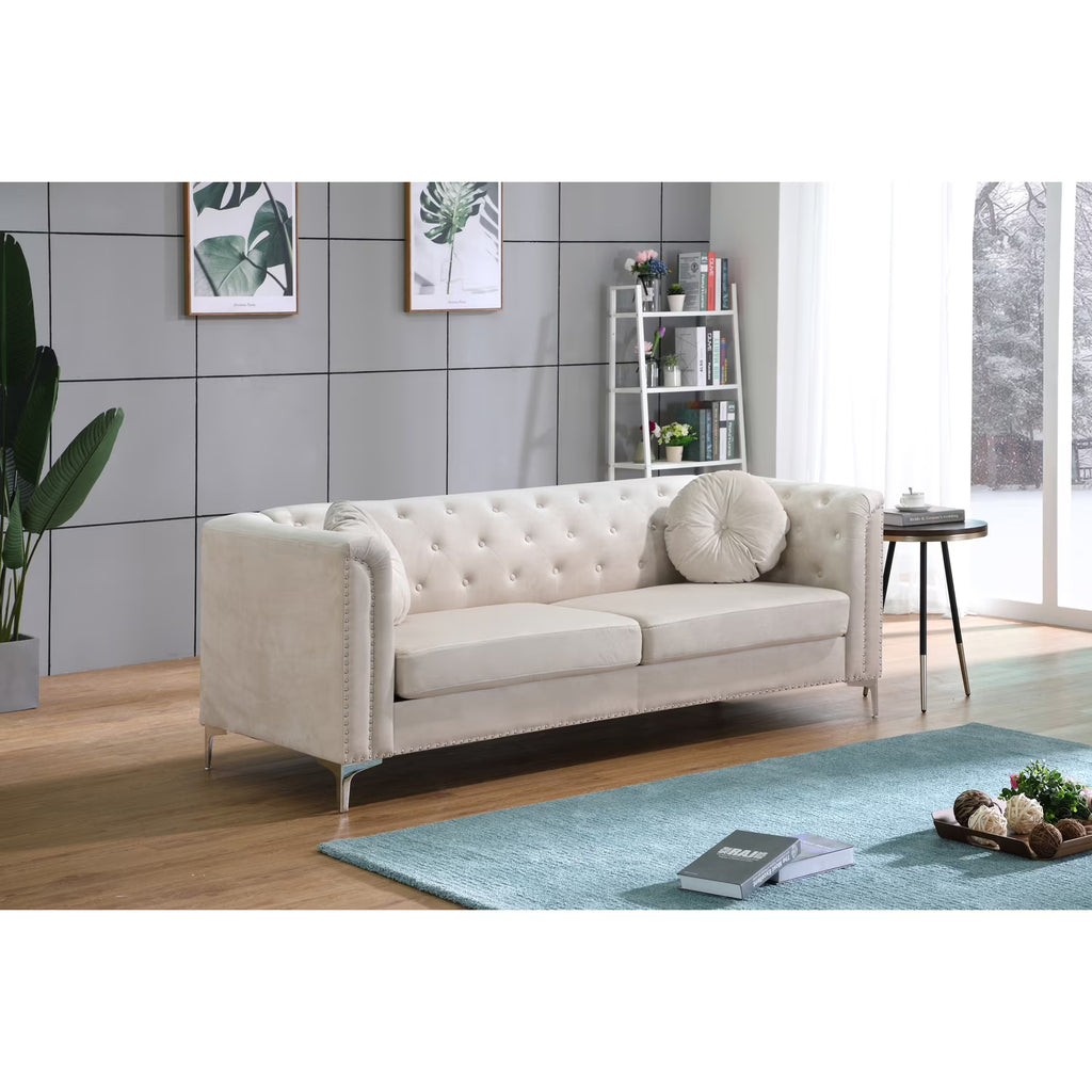 Ivory Sofa ( 2 Boxes ) E886847