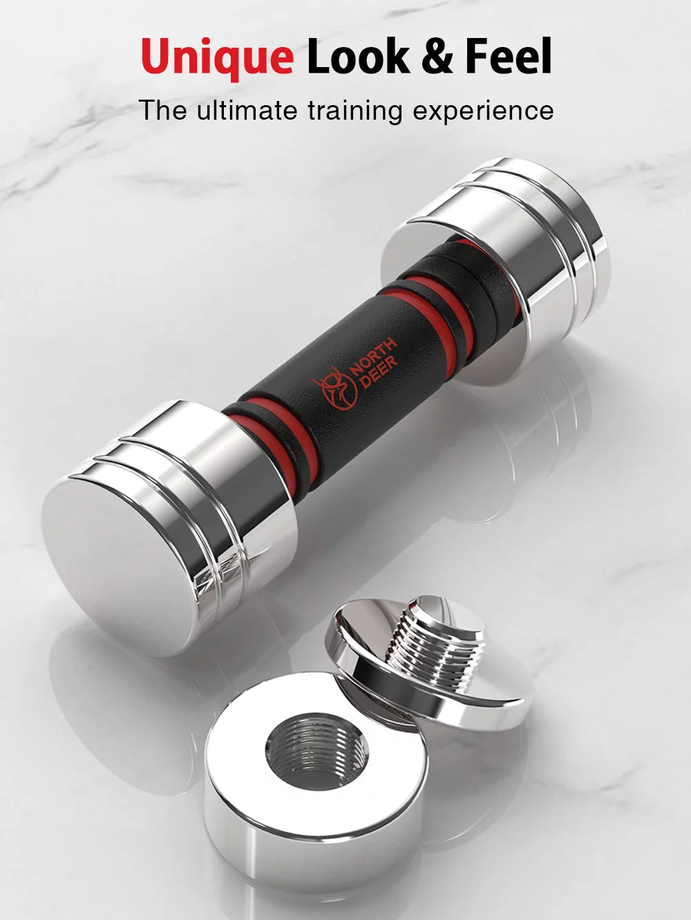 Adjustable Dumbbells Pair Steel Weight Set with Foam Handle Z53705
