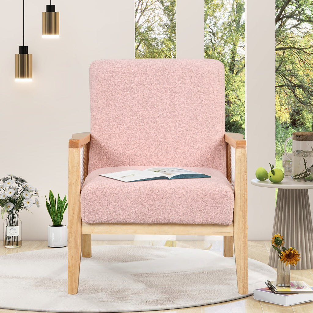 Pink Plush Velvet Dining Side Chairs J72003