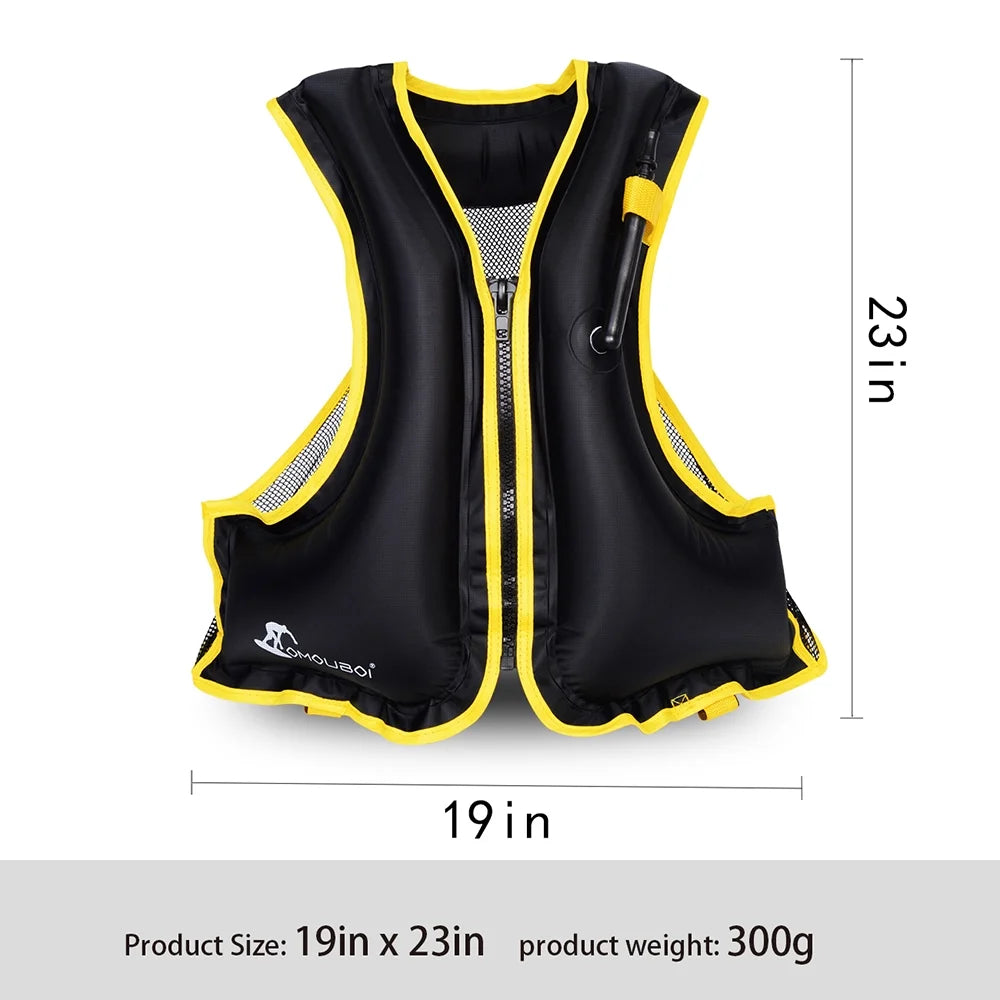 Inflatable Life Jacket for Swimming and Drifting J60836