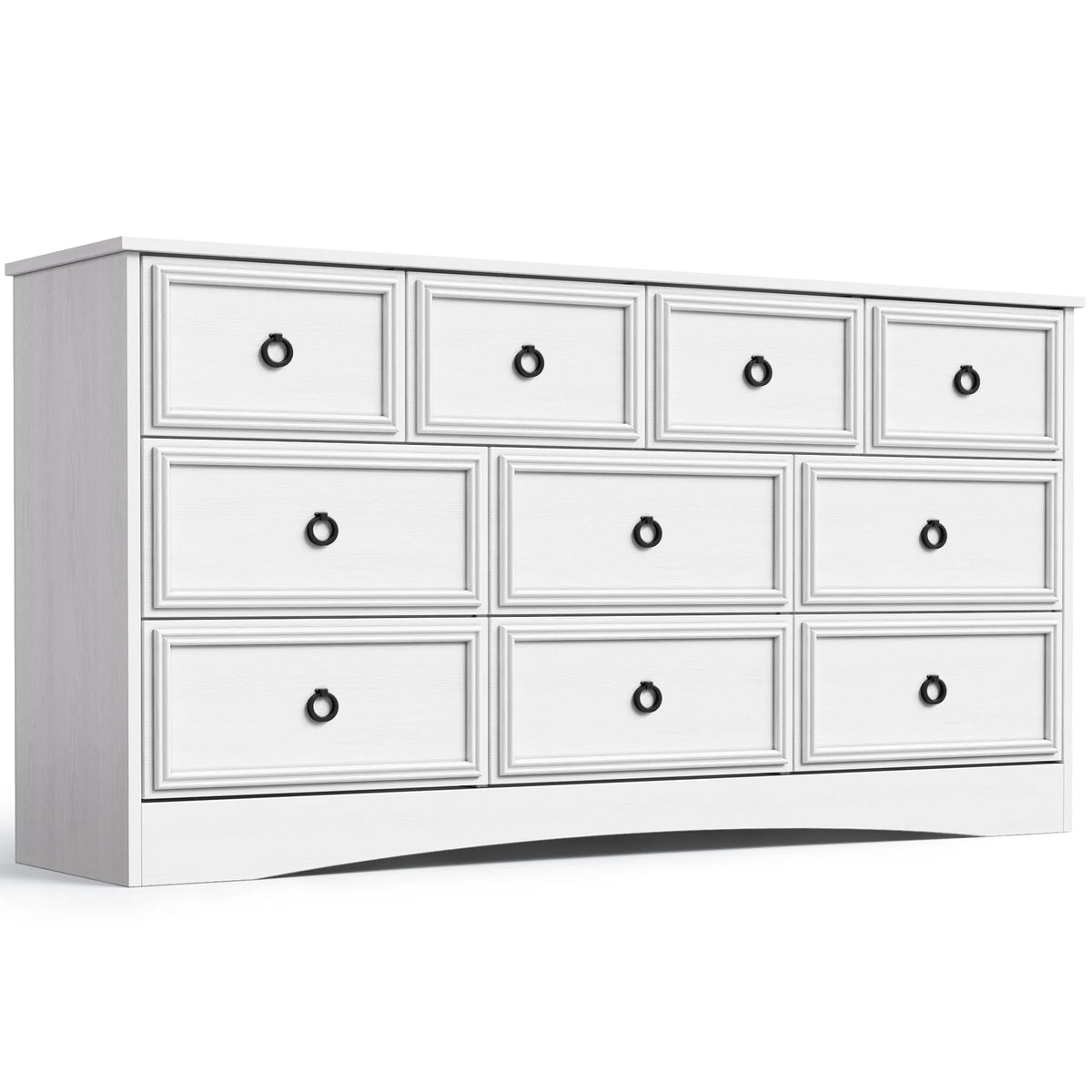 White 10 Drawer Dresser T52520