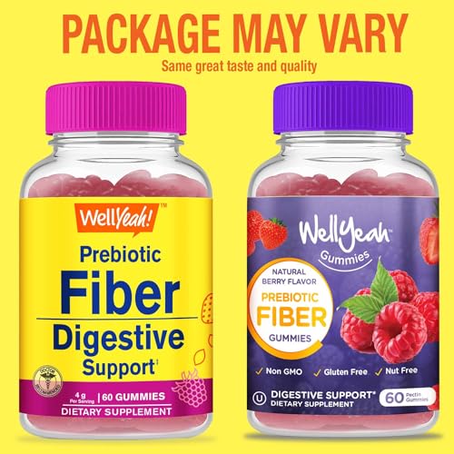 Prebiotic Fiber Gummies, Berry Flavor, 60 Count D4647