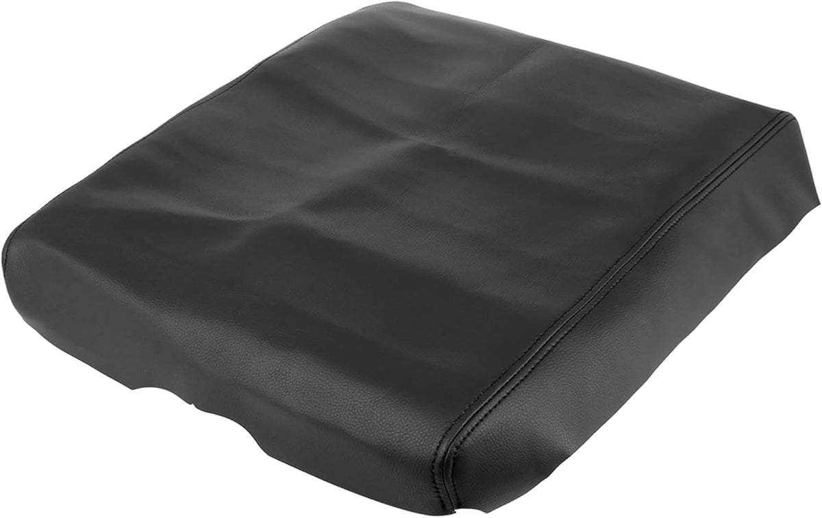 Black Microfiber Leather Center Console Lid Cover Protector E47014