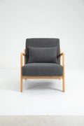 Mid Century Modern Accent Chair with Wood Frame W2688