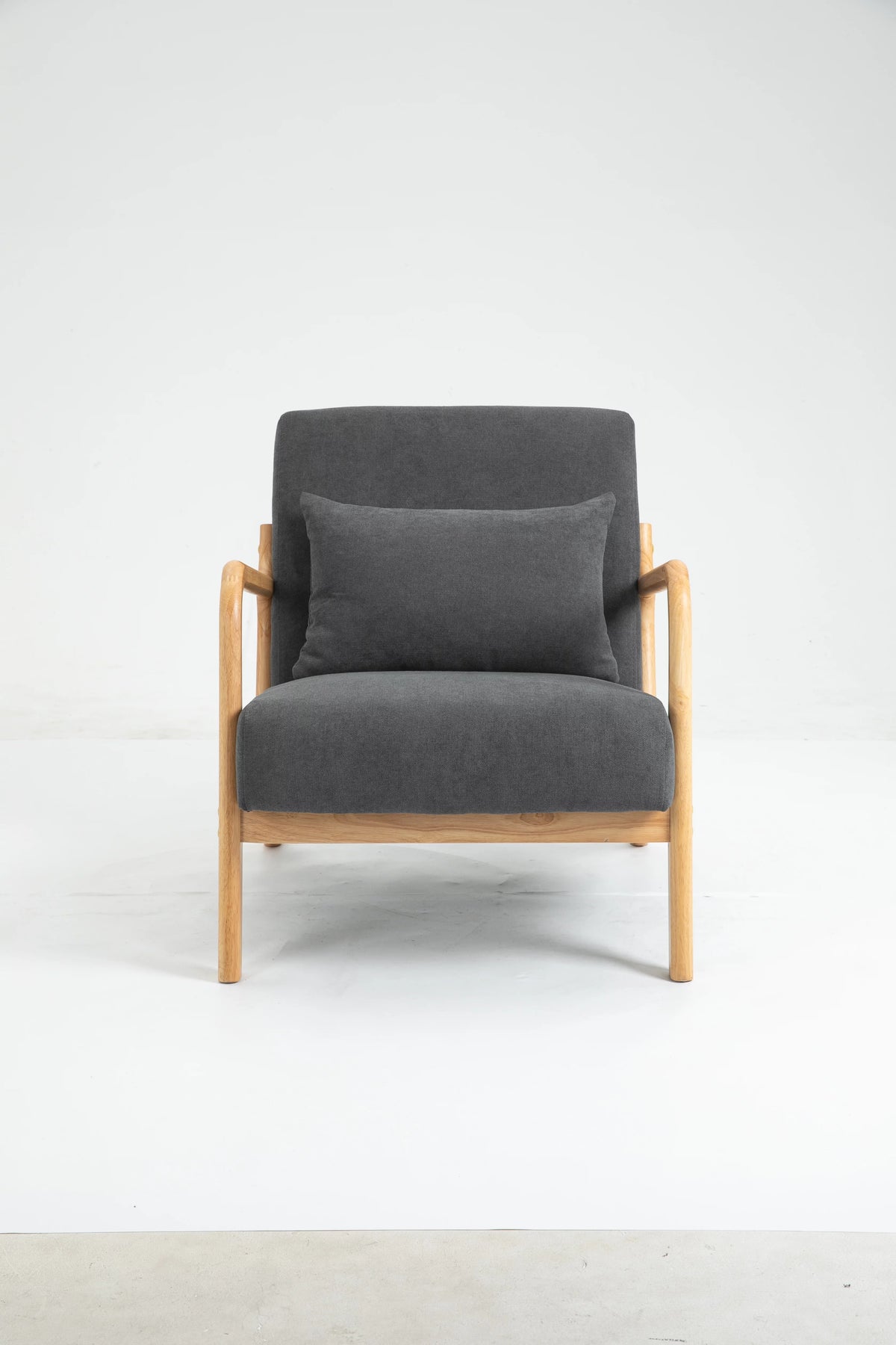 Mid Century Modern Accent Chair with Wood Frame W2688