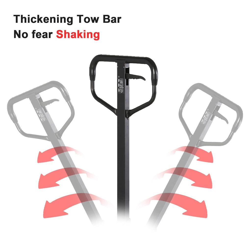 Low Profile Manual Pallet Jack Truck 2200lbs Capacity 48 L×27 W P704