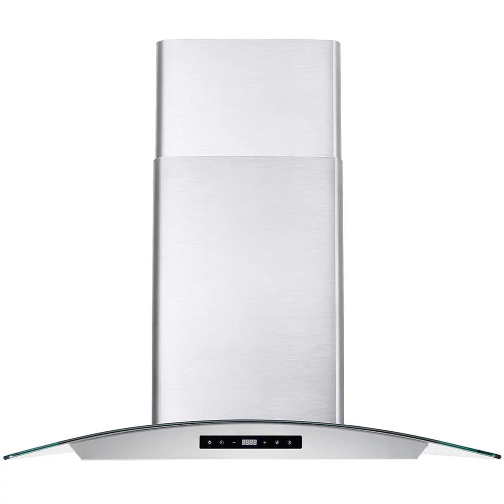 2 Piece Kitchen Appliance Package with Gas Range and Wall Mount Range Hood C8569