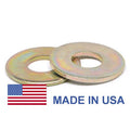 9/16 inch Grade 8 Flat Washer Yellow Zinc Plated Pk 50 D78692