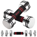 Adjustable Dumbbells Pair Steel Weight Set with Foam Handle Z53705