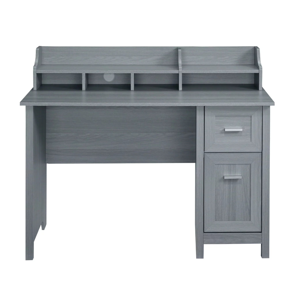 Grey Office Desk with Storage M5856