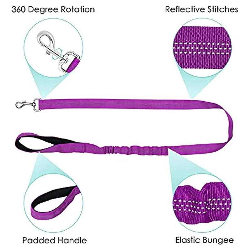 Heavy Duty Adjustable Reflective Dog Harness and Leash C20867