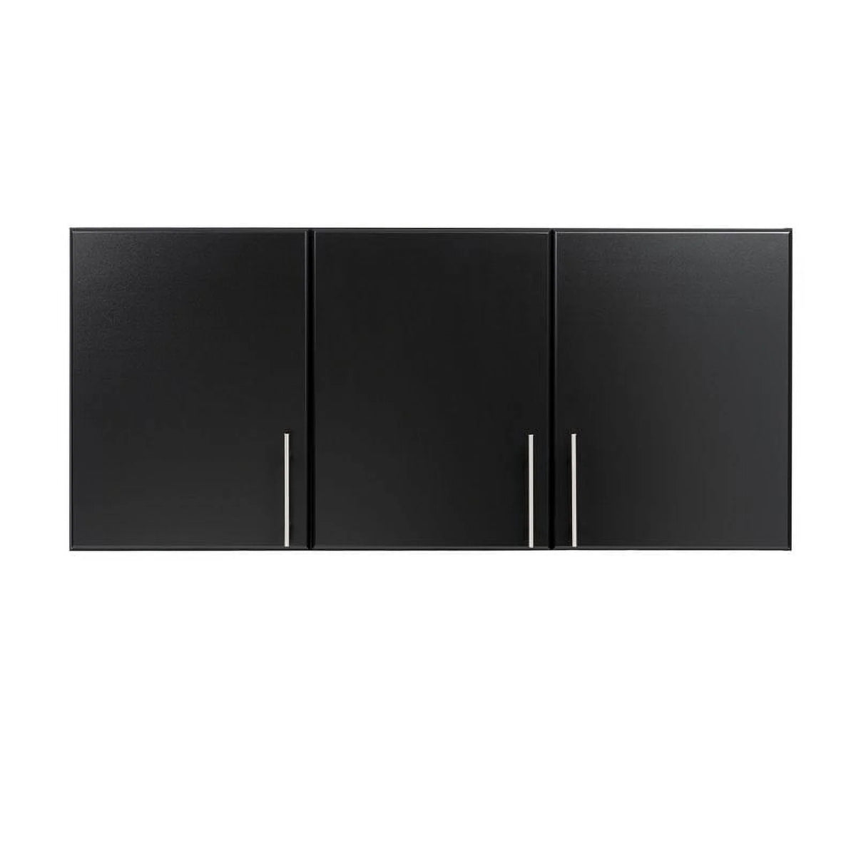 Black 2 Piece Wood Wall Cabinet Set with Adjustable Shelf R8755