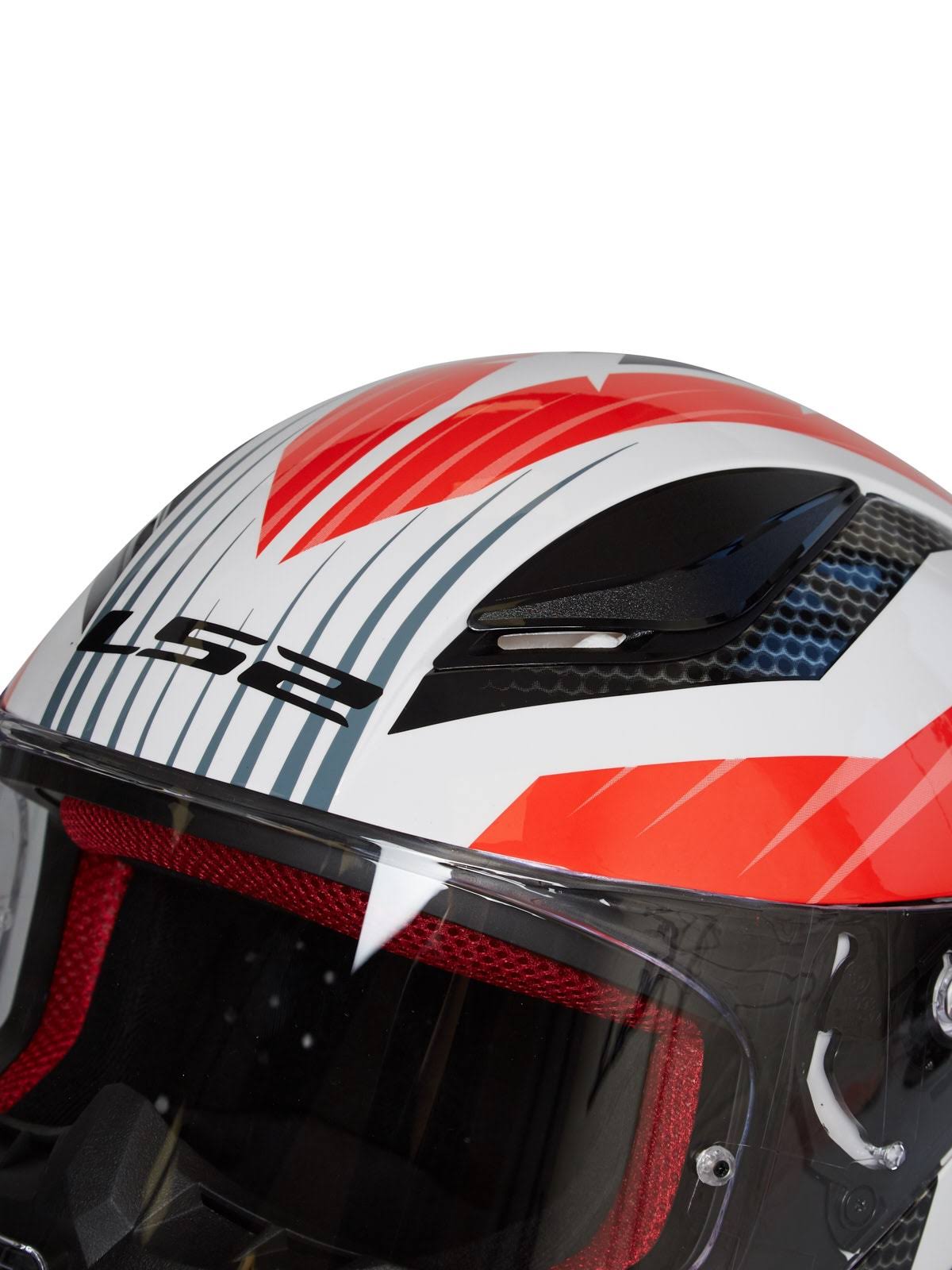 White Red Helmet P8767