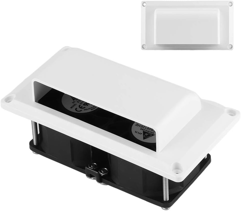 12V 25W RV Side Air Vent Exhaust Fan with Mounting Screws N677