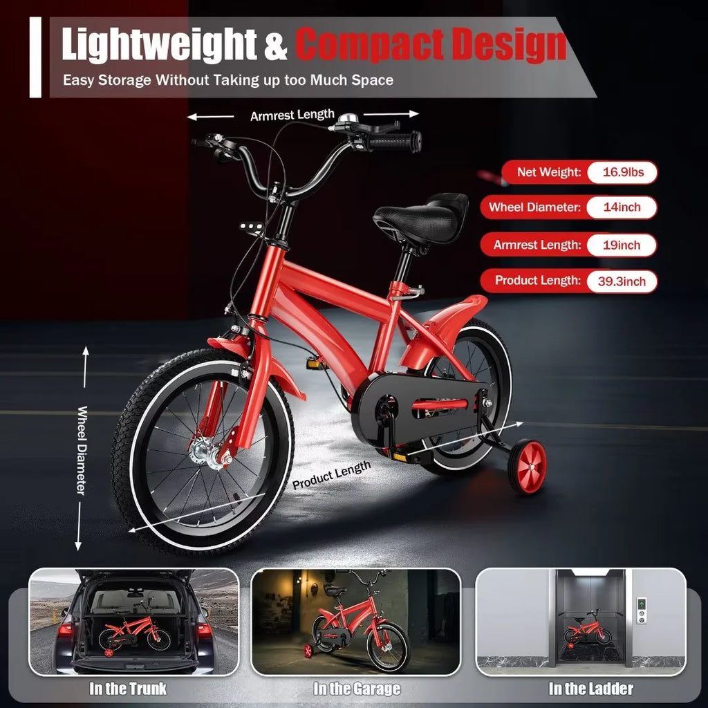 14 inch Kids Bike with Training Wheels D842