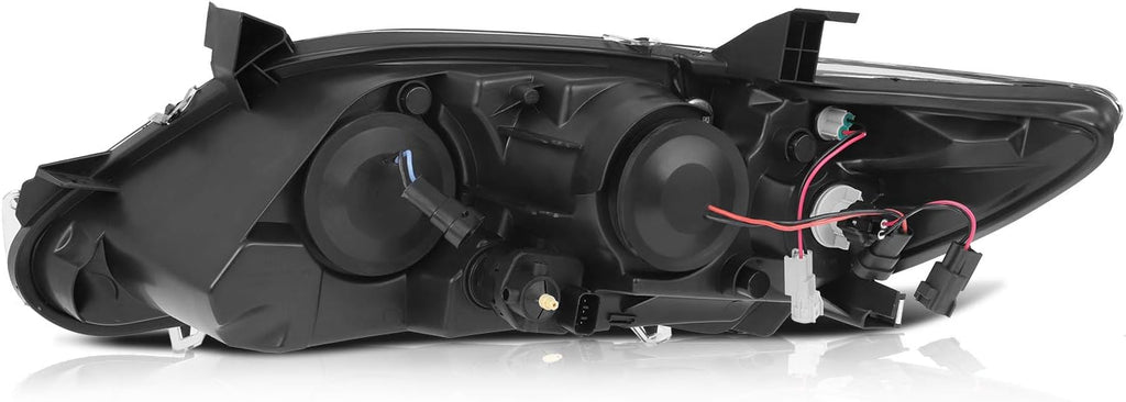 Headlight Assembly Pair for Toyota Camry 2010-2011 Black Housing Clear Lens P37067